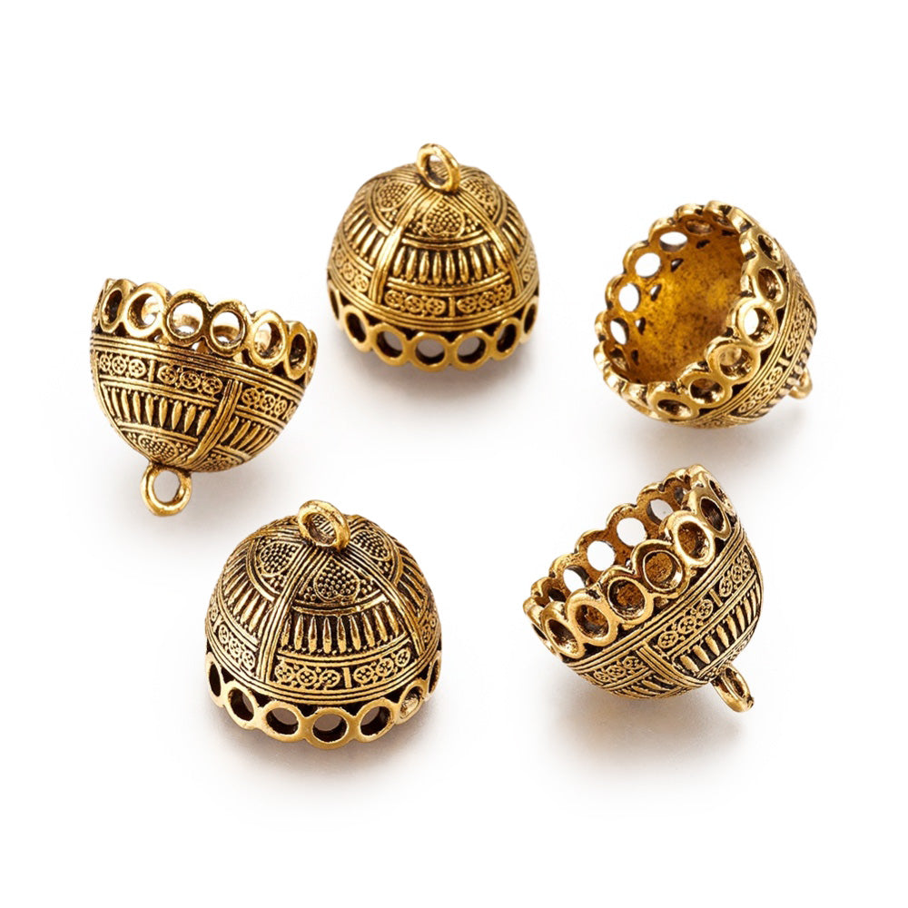 A Bail is a Component of Certain Types of Jewelry, mostly Necklaces, that is used to Attach a Pendent or Stone. Bead Bails are the Connectors at the Top of a Pendant, which Allows the Pendant to hang from a Chain or Jump Ring.