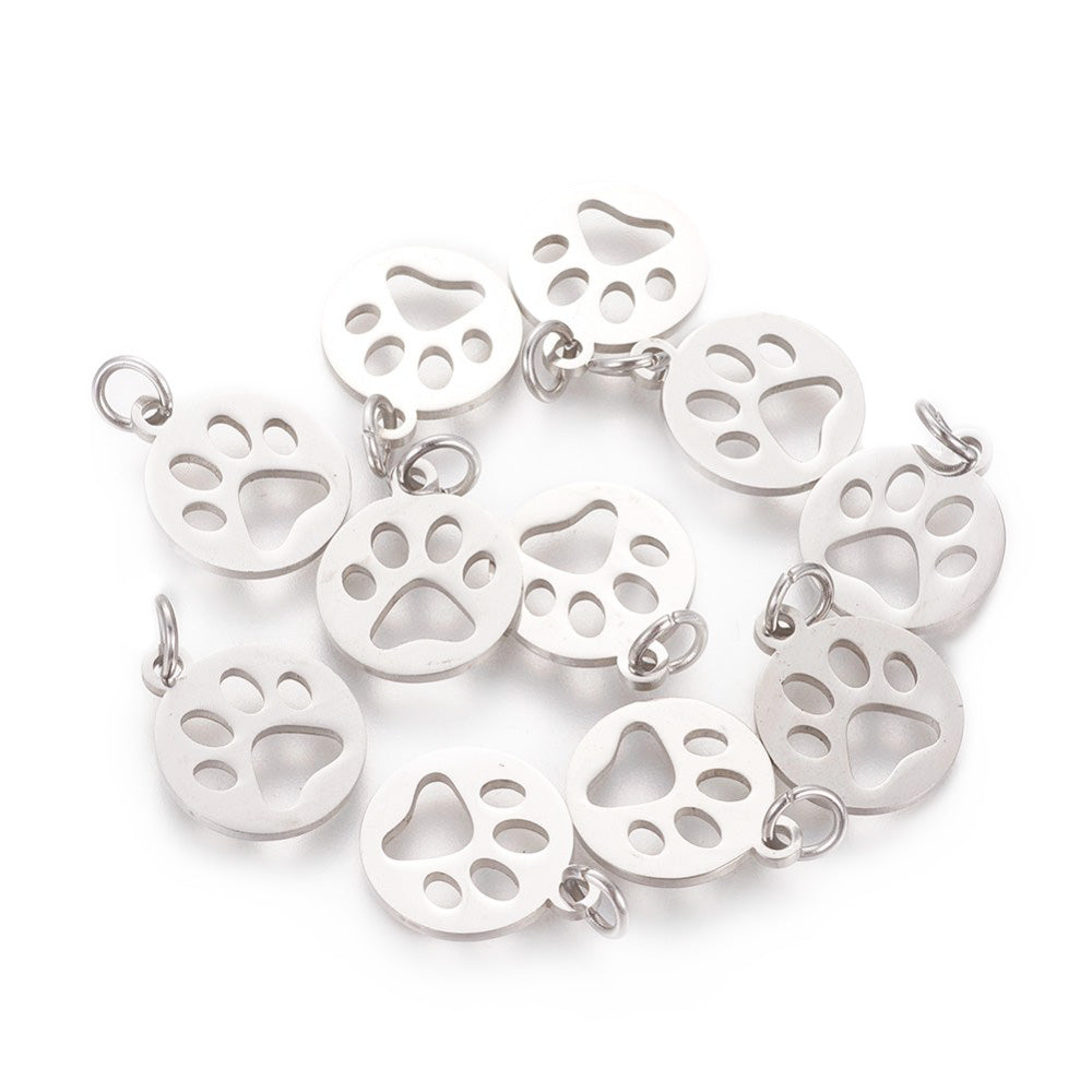 Dog paw charms new arrivals