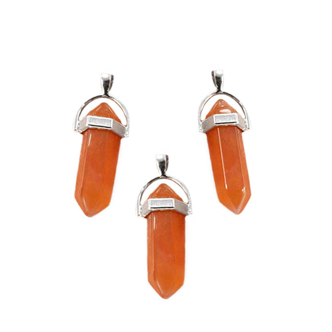 Natural Carnelian Pendants, Transparent Orange/Yellow Color. Semi-precious Gemstone Pendant for DIY Jewelry Making. Gorgeous Centre piece for Necklaces. Size: 38-45mm Length, 12mm Diameter, Hole: 3x5mm, 1pcs/package. Material: Genuine Natural Carnelian Stone Pendant, Platinum Toned Brass Findings, Hexagon Shaped Bead Cap Bails. High Quality, Double Terminated Stone Pendants. Shinny, Polished Finish. Transparent Orang/Yellow Color.