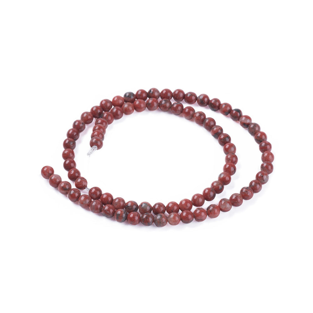 4mm Semi-Precious Gemstone Bead Store Selection. Natural Stone Beads, Ocean Jasper 4mm stone beads