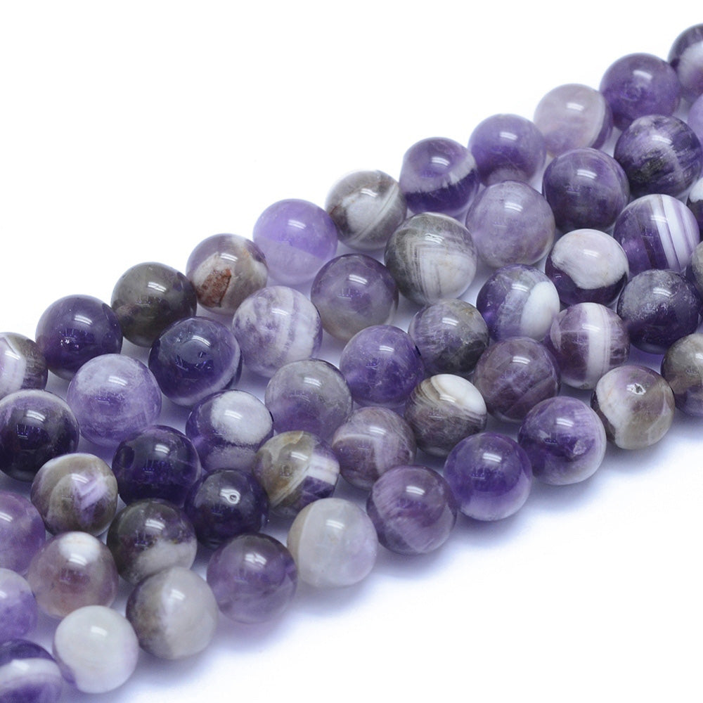 Amethyst Beads, Semi-Precious Stone, 8mm, 46pcs/strand