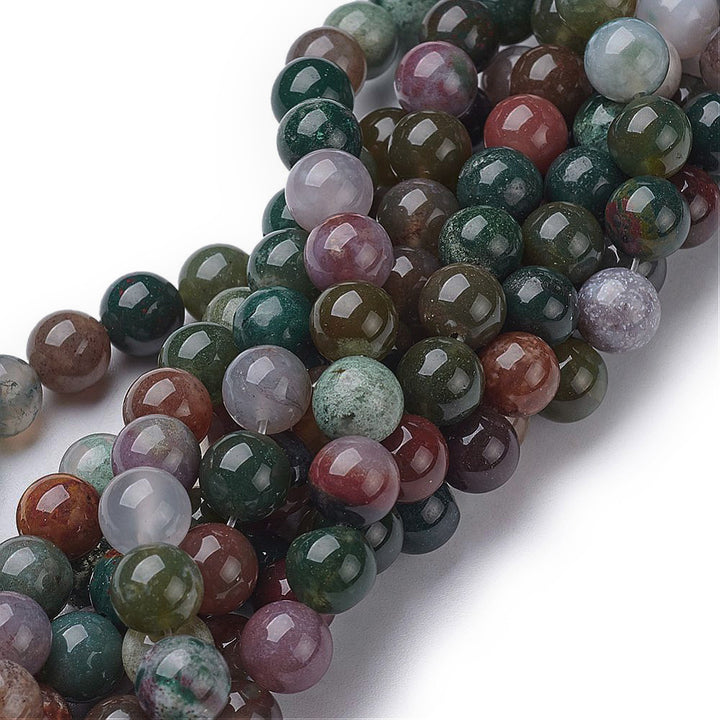 Indian Agate Beads, Semi-Precious Stone Beads