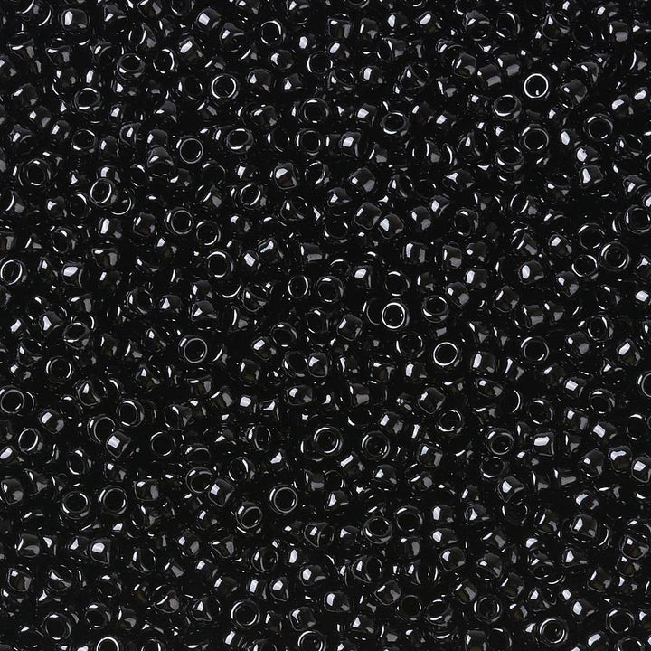 TOHO 11/0 Japanese Glass Seed Beads (49) Opaque Jet Black