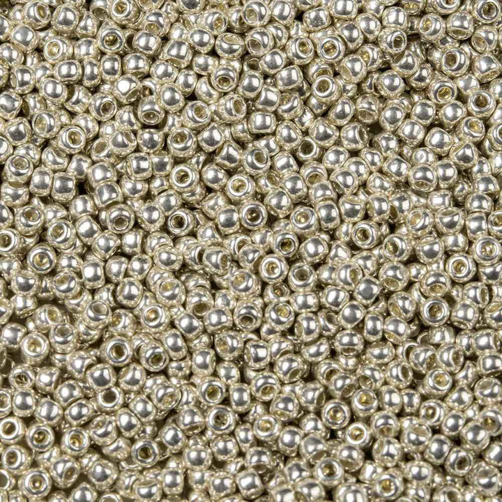 TOHO 11/0 Japanese Glass Seed Beads (558) Silver Metallic