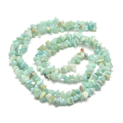Natural Amazonite Chip Beads, Multi-color, Pale Soft Turquoise Blue Color. Semi-Precious Stone Chips for Jewelry Making. Affordable High Quality Beads. Bead Lot, beads and more. Beadlotcanada. www.beadlot.com