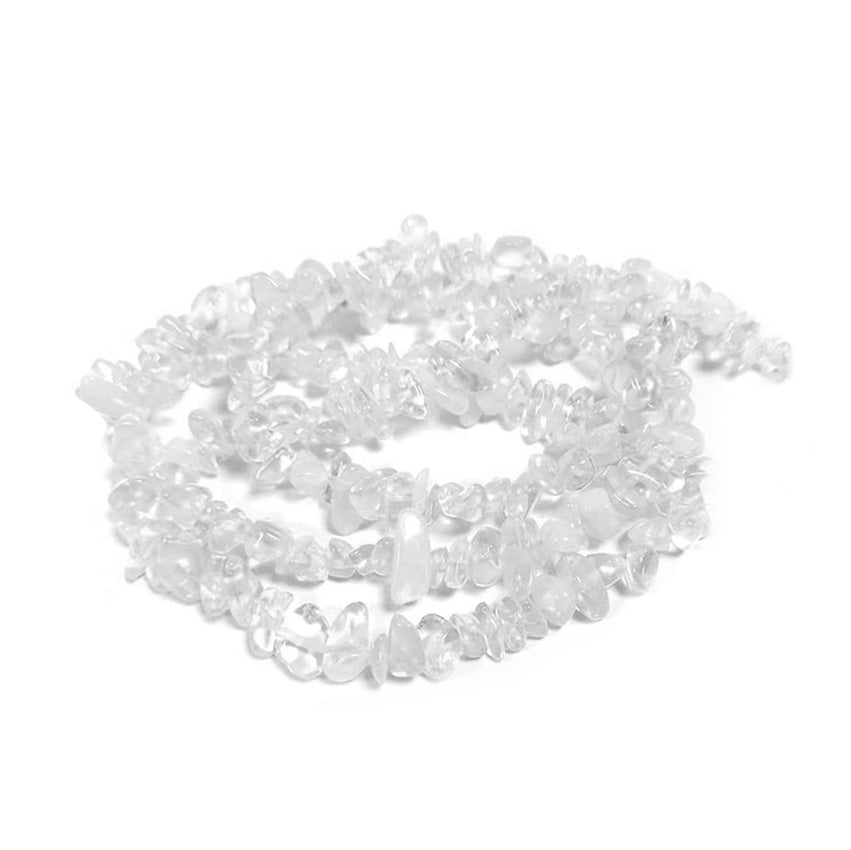 Transparent Clear Quartz Chip Beads. Semi-Precious Stone Chip Beads for Jewelry Making. Affordable High Quality Beads for Jewelry Making.  Size: 4-6mm wide, 4-10mm long, hole: 1mm; approx. 31.5 inches long.  Material: Natural Clear Quartz Chip Beads. Transparent Crystal Quartz Chips. Genuine Clear Quartz Chip Stone Beads. Polished, Shinny Finish.