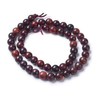 Natural Wood Beads, Round, Coconut Red Brown Wooden Beads for DIY Jewelry Making. Premium Quality Wood Beads  Size: 6mm in diameter, hole: 1mm; approx. 62pcs/strand, 15" inches  Material: Genuine Natural Wood Beads, Round, Coconut Red Brown Color.