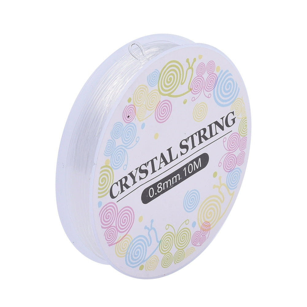 Clear Elastic Crystal Thread, Stretchy String Beading Cord, 0.8mm, 10m ...