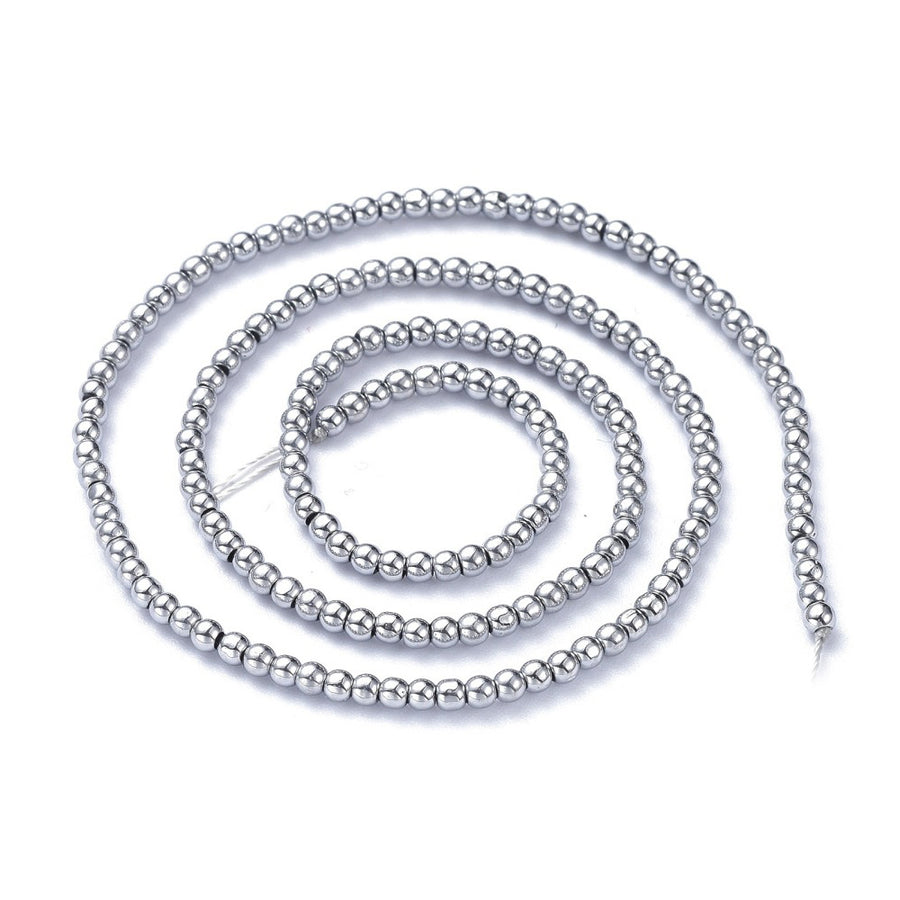 Electroplated Glass Beads, Faceted, Black Color, Bicone, Crystal Beads for Jewelry Making.  Size: 2.5mm Diameter, Hole: 0.7mm; approx. 175pcs/strand, 14" inches long.  Material: Electroplated Glass Beads; Platinum Plated. Polished, Shinny Finish.