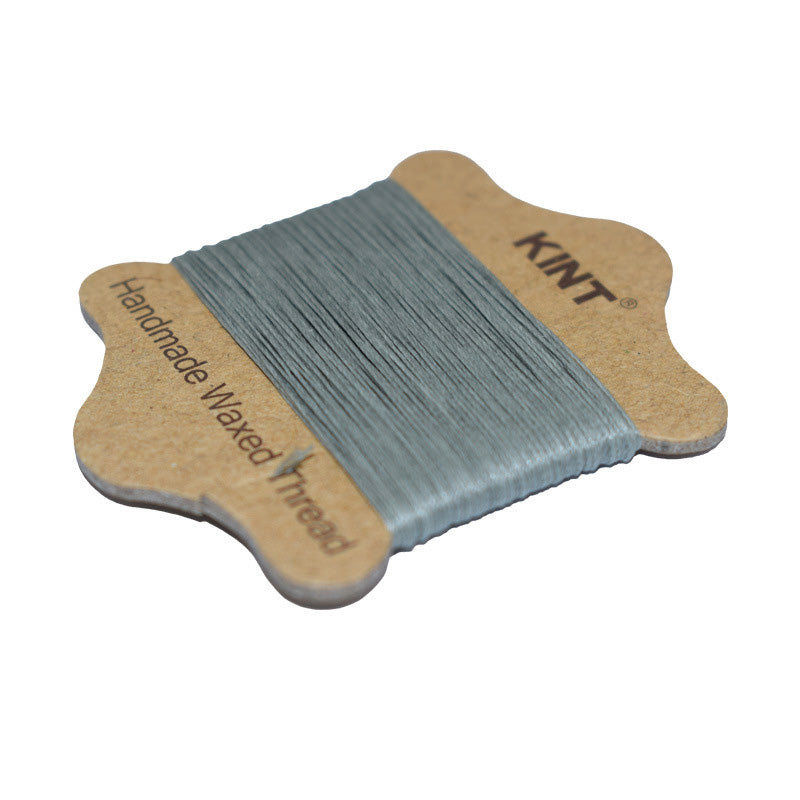 Nylon Thread, Waxed Nylon Beading Cord, Grey Color Nylon Cord for Beading Jewelry.  Size: 0.45mm, approx. 20m/package.  Material: Waxed Braided Nylon Cord. Gray Color.