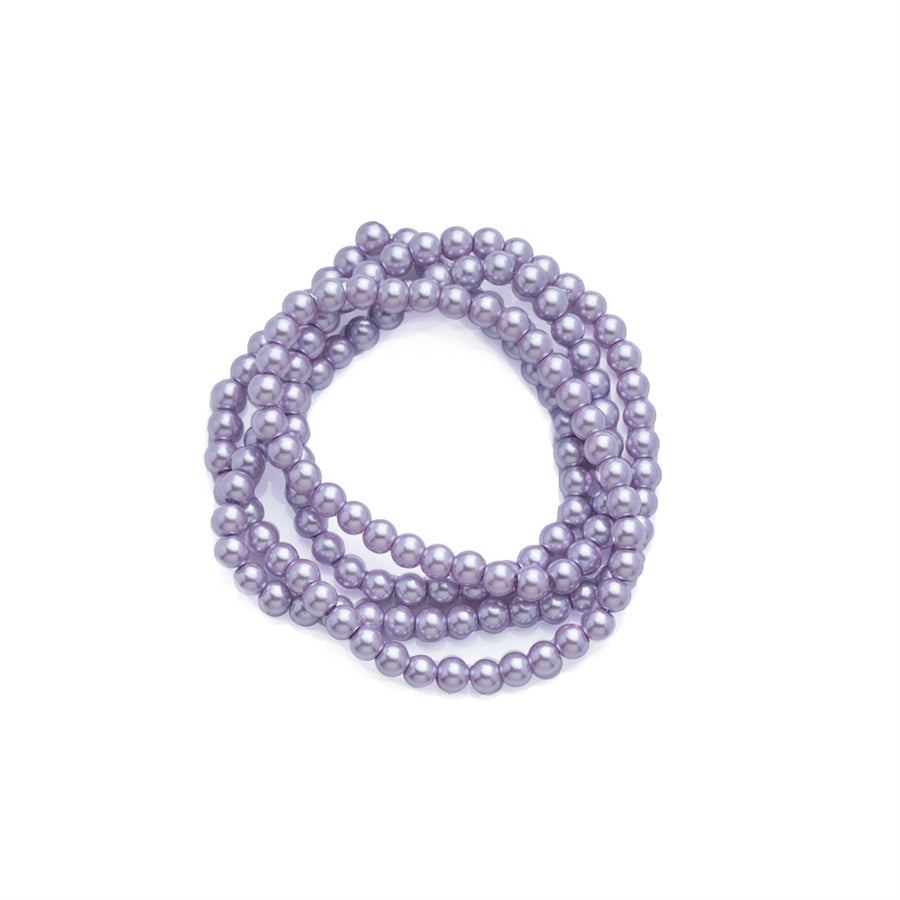 Glass Pearl Beads Strands, Round, Light Metallic Purple Color Pearls. Light Metallic Lilac Purple Beads for DIY Jewelry Making.   Size:  8mm in diameter, hole: 1mm, about 110pcs/strand, 32 inches/strand.  Material: The Beads are Made from Glass. Light Metallic Purple Colored Beads. Polished, Shinny Finish.