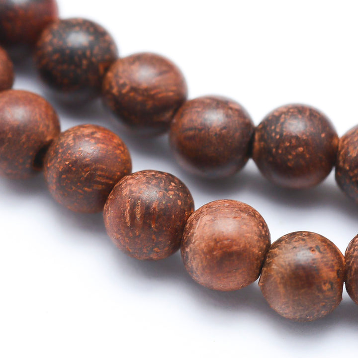 Natural Rosewood Beads, 8mm Premium Quality Wooden Bead Strands for DIY Jewelry Making