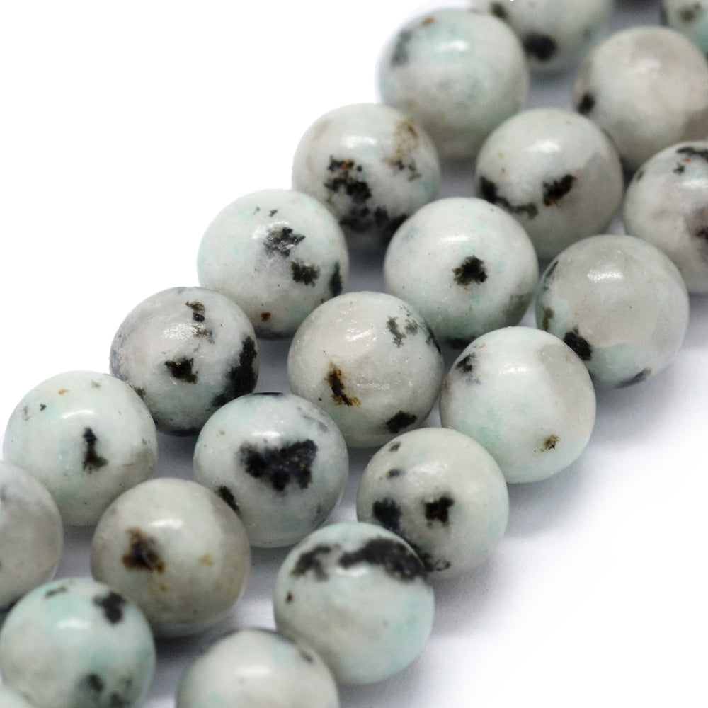 Sesame Jasper, Kiwi Jasper Beads, Semi-precious Stone, 4mm, 91pcs/strand