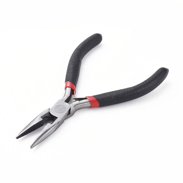 Gunmetal Black Jewelry Pliers for DIY Jewelry Making Projects. Needle Nose Pliers. Affordable Jewelry Making Supplies and Tools. Wire Cutter Pliers.  Material: Carbon Steel Pliers, 5 inches Long, Gunmetal Black Color.