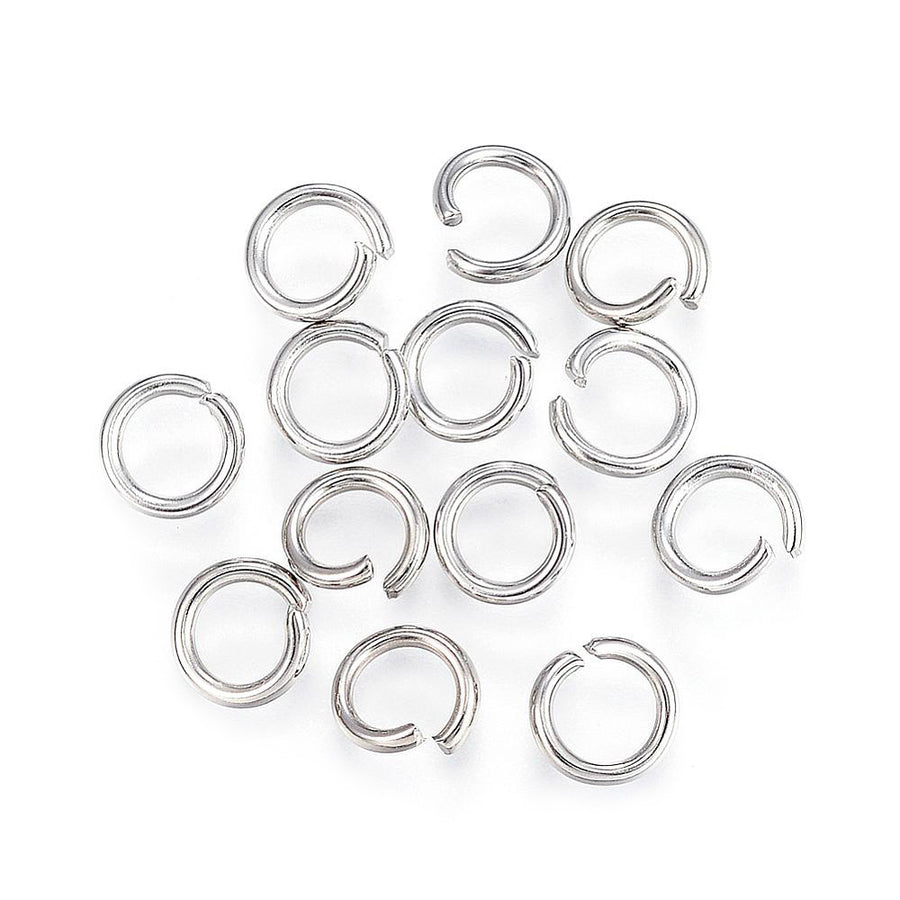 304 Stainless Steel Jump Rings, Open Jump Rings, Stainless Steel Color, 18 Gauge, 6x1mm, Inner Diameter: 4mm.  Material :304 Stainless Steel Open Jump Rings, 18 Gauge.  Size: 6mm, approx. 100 pcs/package